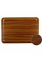 6 Pieces Atlas Non-Slip Surface Kraft Serving Tray 24X34 cm – Wood Pattern - 2