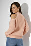 Women's Puppy Mouth Half Fisherman Off-Shoulder Loose Knit Sweater - 3