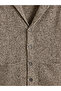 Brown Standard Fit Wool Blend Men's Knitwear Cardigan - 2