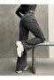 Snow Black Belt with Embroidered Apollets on the Back Pocket g Embroidered Wide-Leg Jeans - 2