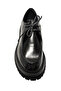 0624 Alviso Longo Genuine Leather Handmade Men's Black Open Casual Shoes - 4