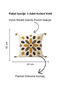 Renli Damla Punch Embroidered Tasseled Decorative Throw Pillow Cover Cotton 42X42 cm - 2