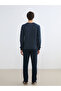 Giyçık Storeden Navy Blue Standard Fit Men's Pajama Set - 4