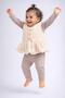 Baby Girl Muslin Vest Set Piece Set with Badili – Transitional Bow Detailed Bottom and Top Set 0-3-6-9-12 Months - 3