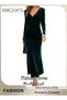Women's V-neck Dresses, Wrap Hip Skirt Long Sleeves Dress, Bodycon Dresses For Women, Elegant Fishta - 2