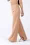 Brown Crew Neck Tunic Pants Two-Piece Knitwear Bottom-Top Set - 3