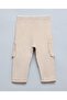 Solid Cargo Pants With Drawstring Waist - 2