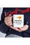 Formula Orange Speed Spirit Number 4 Designed 4-Piece Gift Set 2 Mugs and 2 Glass Coasters Set - 3