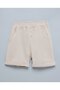 Boy's Beige Color Block Shirt And Shorts Set - 4
