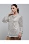 Sequined Top With Cowl Neck And Long Sleeves - 2