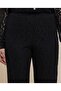 Lace Straight Fit Pants With Elastic Waist - 5