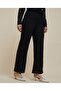 Lace Straight Fit Pants With Elastic Waist - 3