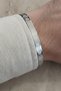Steel Thea Greek Patterned Handcuff Bracelet Silver Color 6mm Tarnish Resistant, Men'S, 2 Year Warranty - 2