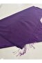 Purple Tassel Light and Soft Shawl 75 X 180 cm