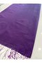 Purple Tassel Light and Soft Shawl 75 X 180 cm - 3
