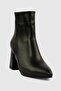 Women's Boots Pointed Toe Heeled Zippered Livia Black - 2