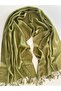 Pashmina Winter Shawl Oil Green 70 X 180 cm - 2