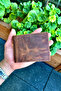 Premium Gift Rose Box - Joseph Antique Tan Genuine Leather Wallet - Keychain and Coffee Rose Box - 5