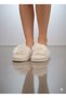 Women's Ecru Floral Crown and Maternity Slippers - 5