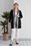 Women's Plus Size Gray Detail Cardigan