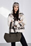 Veneta Suede Shopper Shoulder Bag Brown - 2