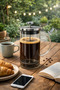 350 ml Double Glass French Press Glass Filter Coffee and Herbal Tea Infuser - 2