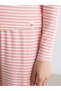 Crew Neck Striped Women's Pajamas Set - 3