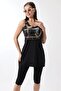 Women's Swimsuit with Tights Attached, Built-In Chest Pad, Available in Micro Lycra, Stretchy Swimsuit, Below the Knee - 4