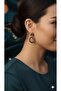 Xuping Vip Tarnish-Free Burgundy Hoop Earrings - 3