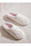 Ecru Women's Plush House Slippers - 2
