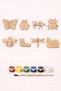 Educational Wooden Coloring Game Insects Figure Set |   Paint Yourself |   For School and Workshop Activities