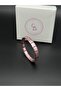 Purple and Pink Stainless Steel Charm Compatible Stretch Bracelet, Soft Italian Stretch Bracelet