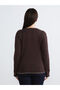 Brown Plus Size Crew Neck Women's T-Shirt 2-Pack - 8