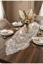 Oval Lace Table Runner – 37X110 cm |   Stylish and Decorative Living Room & Dining Table Runner