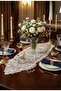 Oval Lace Table Runner – 37X110 cm |   Stylish and Decorative Living Room & Dining Table Runner - 3