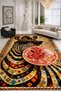 Mosso Multi-Colored Abstract Zebra Pattern Woven Base Modern Decorative Carpet Mosso2149 - 2