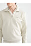 Rmz Gi̇yi̇m Farkiyla Devrik Roba Collar Printed Men's Thick Sweatshirt - 4