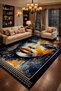 Mosso Multi-Colored Abstract Woman Portrait Patterned Woven Base Modern Decorative Carpet Mosso2150 - 2