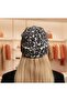 Women's Gray Leopard Patterned Furry Soft Beanie Domestic Production - 5
