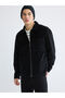 Ozmarka New Season Loose Fit Men's Velvet Shirt Jacket