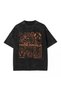 Tame Impala Designed Vintage Effect Black Oversized T-Shirtwashed Fabric