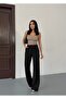 Women's Stretch Fabric Palazzo Loose Wide Leg Trousers - 7
