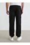 Mg trend'en black standard fit men's cargo pants - 4