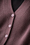 Mercerized Hair Knit Patterned Mother's Vest / Lilac - 5