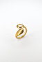 Wave Shape Adjustable Women's Ring - Gold Color Modern Design |   Stainless Steel