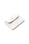 2 Pieces Black and White Faux Leather Multi-Compartment Women's Card Holder Wallet Set - 13X9 cm - 4
