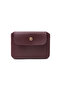 2 Pieces Burgundy Purple Faux Leather Multi-Compartment Women's Card Holder Wallet Set - 13X9 cm - 6