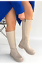 Women's Boots Beige Skin Stylish Esni̇ - 2
