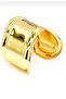 Gold Color Thick Handcuff Bracelet - 5