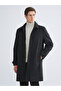 Vizyon New Season Standard Fit Jacket Collar Men's Cashmere Coat